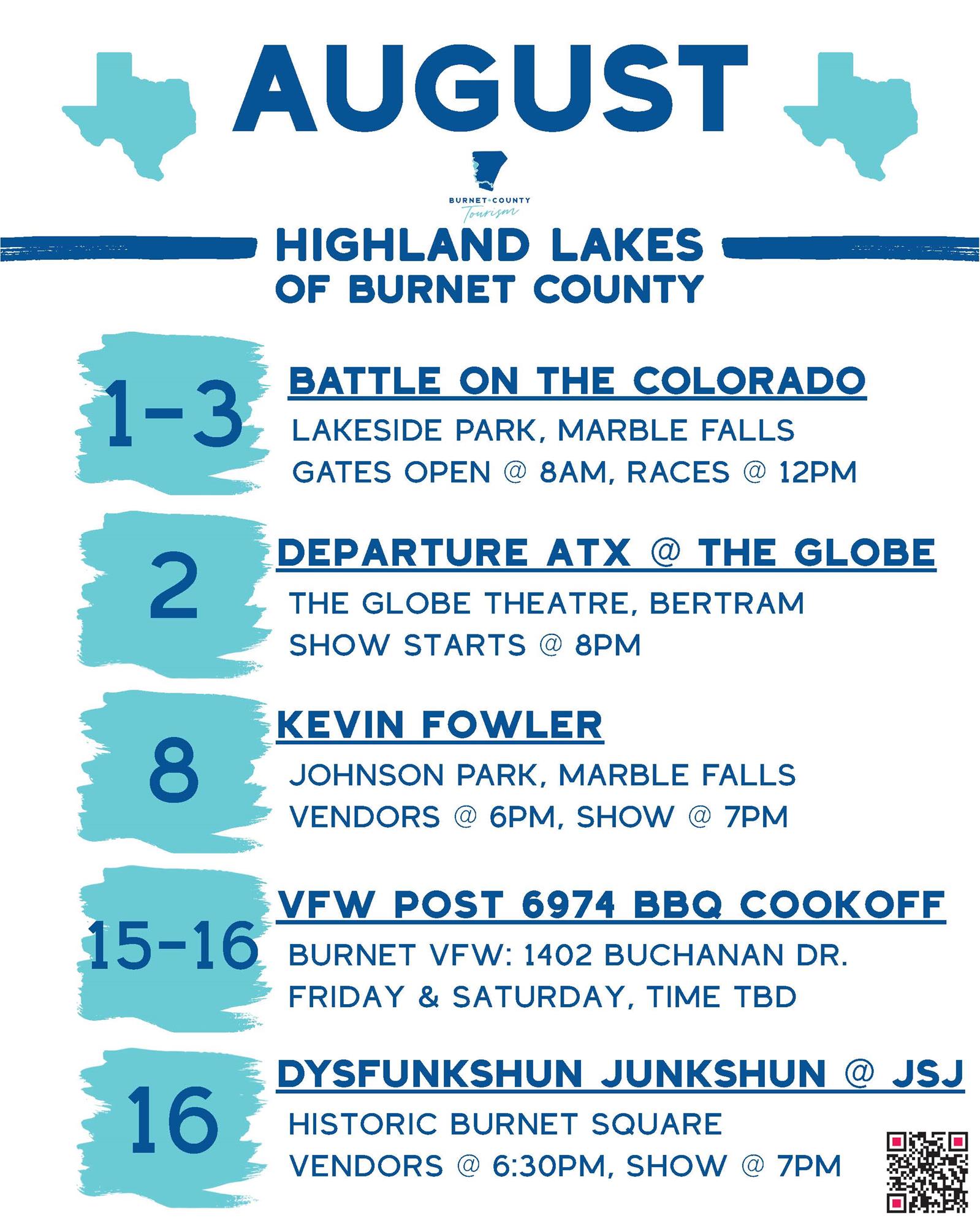 Clickable link to the August events pdf flyer.